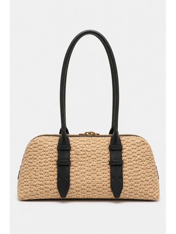 PINKO PINKO Torebka Bowling Escape Bag Horizontal Brązowy