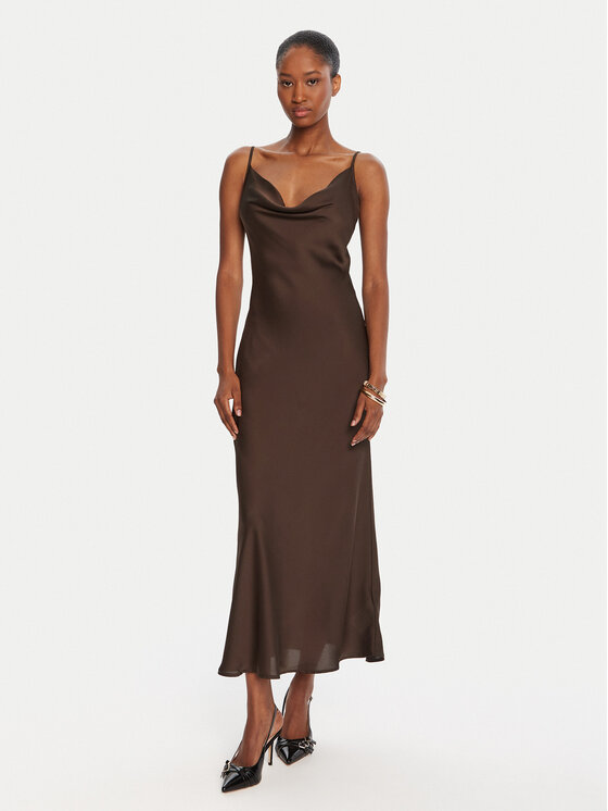 Guess Guess Rochie de zi W5GK85 WH9C2 Maro Regular Fit