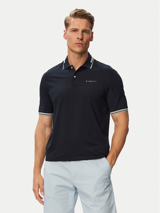 Bugatti Tricou polo 8150-15031E Bleumarin Regular Fit