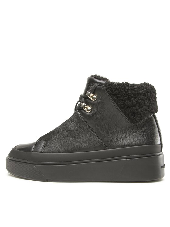 Calvin Klein Calvin Klein Polokozačky Heel Cupsole Hi Top WlHW0HW01208 Černá