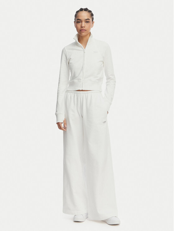 Tommy Jeans Tommy Jeans Melegítő alsó Metallic Logo DW0DW22735 Fehér Wide Leg