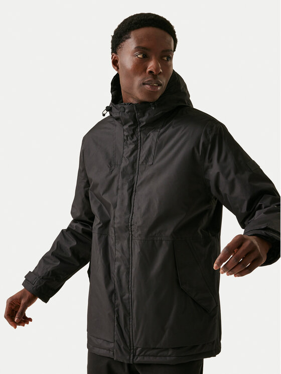 Regatta Nepremokavá bunda Sterlings IV RMP351 Čierna Regular Fit
