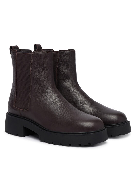 Calvin Klein Calvin Klein Poolsaapad Chunky Chelsea Boot Lth YW0YW02072 Bordoopunane