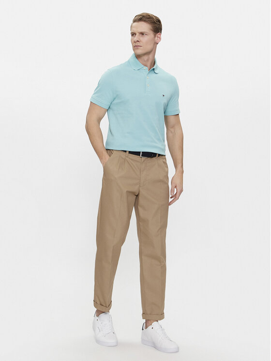 Tommy Hilfiger Tommy Hilfiger Polokošeľa 1985 MW0MW17771 Modrá Slim Fit