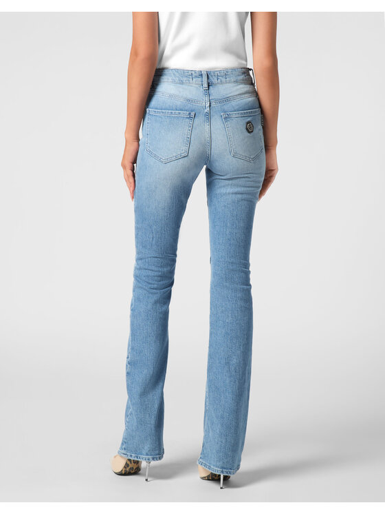 PHILIPP PLEIN PHILIPP PLEIN Jeansy 22235 Světle modrá Flare Fit