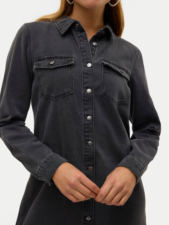 Vero Moda Vero Moda Jeans haljina Jennie 10310968 Crna Regular Fit