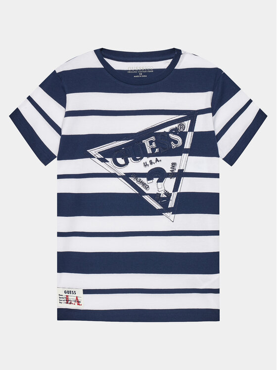 Guess Guess T-Shirt L4GI23 K9N34 Tmavomodrá Regular Fit