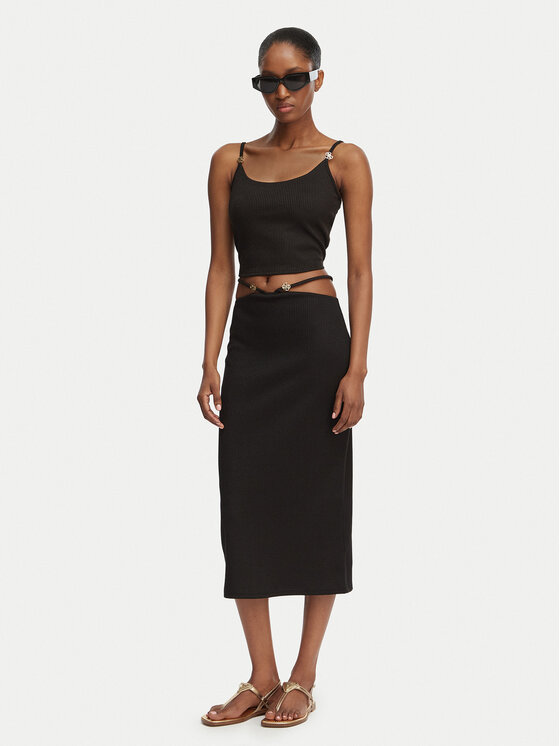 Guess Guess Pouzdrová sukně E6GD04 KG322 Černá Slim Fit