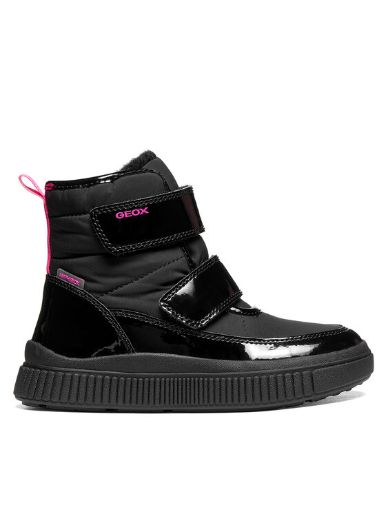 Geox Geox Schnürschuhe J Laquinny Girl B Abx J661JB 0HHFU C9B8L S Schwarz