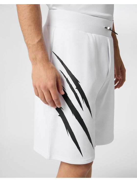 Plein Sport Plein Sport Szorty sportowe 28335 Biały Jogger Fit