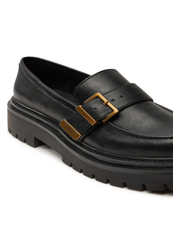TWINSET TWINSET Loafers Mocassino 242TCP044 Μαύρο