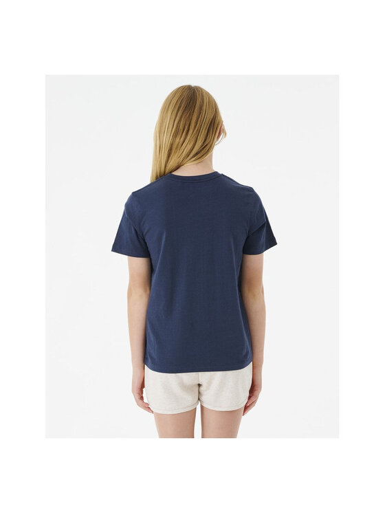 Rip Curl Rip Curl T-Shirt Low Tide Tee- Girl Niebieski Regular Fit