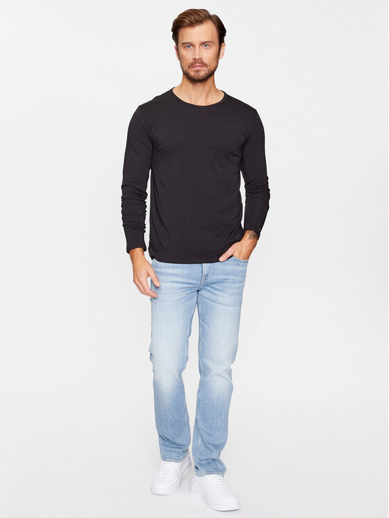 Tommy Hilfiger Tommy Hilfiger Set de bluze cu mânecă lungă﻿ UM0UM03022 Negru Slim Fit