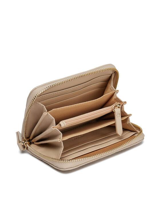 Valentino Valentino Голям дамски портфейл Ocarina VPS3KK137R Екрю