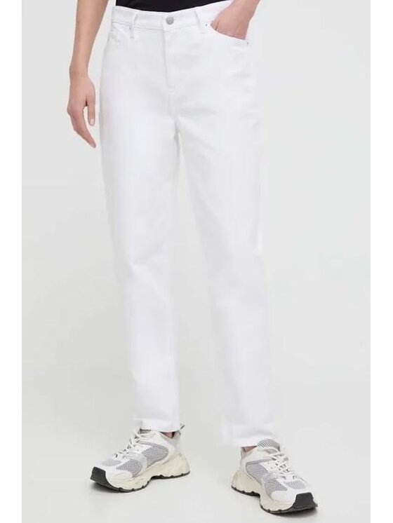 Armani Exchange Armani Exchange Jeans Woman Denim 5 Pocket Pant Bianco Boyfriend Fit