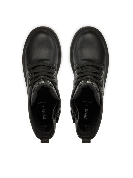 Geox Geox Botine Jr Eclair J169QI 000BC C9B1G S Negru