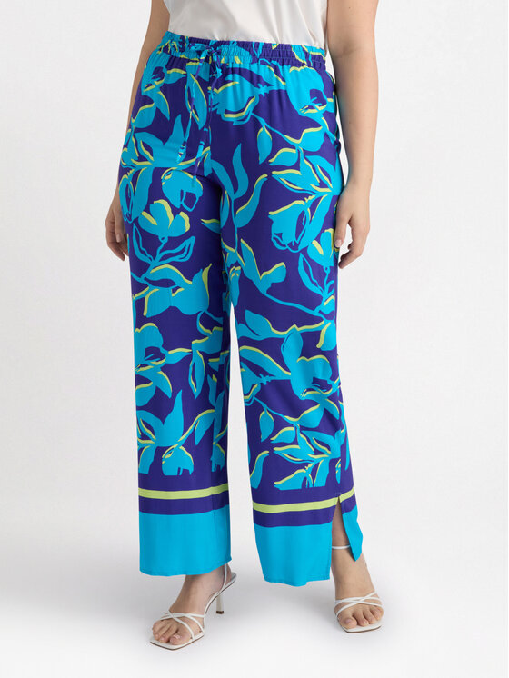 Fiorella Rubino Fiorella Rubino Pantaloni di tessuto P136T004837N0Z4 Turchese Regular Fit