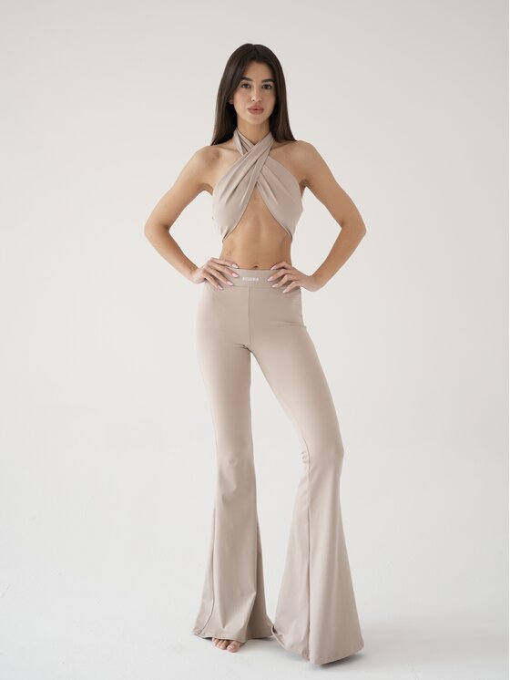 MissDenim MissDenim Legginsy Soft Touch Beżowy Second Skin Fit