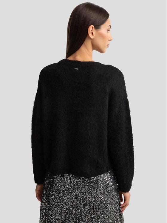 BIG STAR BIG STAR Sweter STARLIA Czarny Comfort Fit