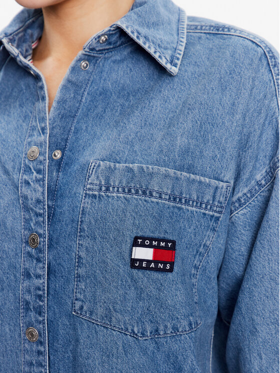 Tommy Jeans Tommy Jeans Farmer ruha Tjm Badge Denim DW0DW15180 Kék Oversize