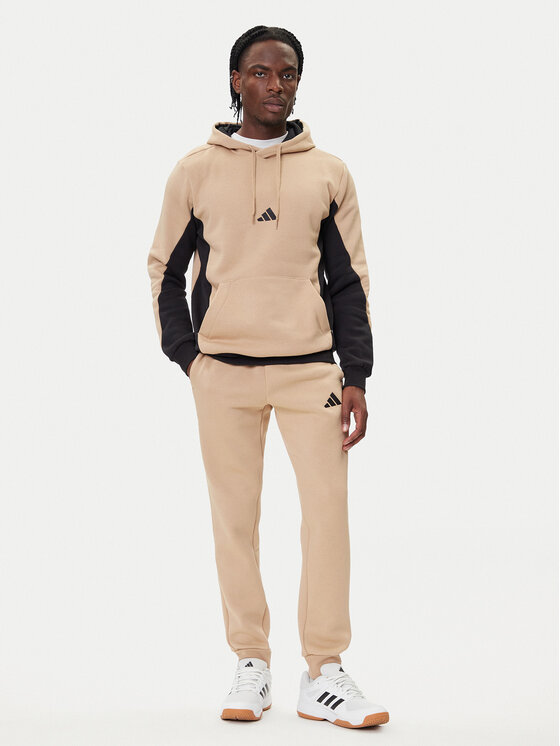 adidas adidas Анцуг Fleece Colorblock KB5265 Бежов Regular Fit
