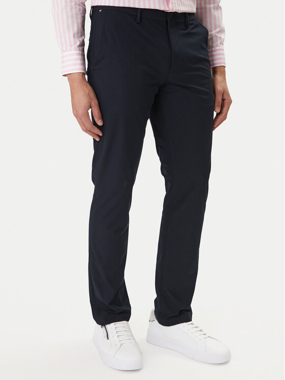 Tommy Hilfiger Pantaloni chino Denton MW0MW43408 Bleumarin Slim Fit