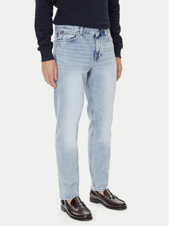 Tommy Hilfiger Jeansy Denton MW0MW39651 Niebieski Straight Fit
