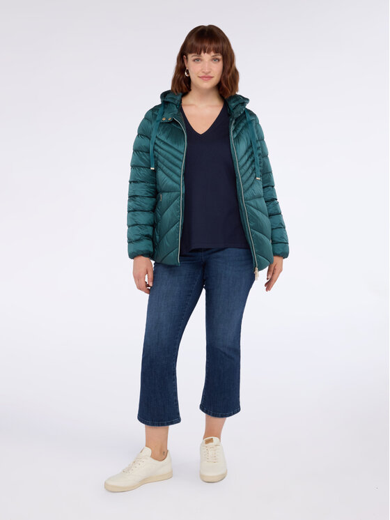 Fiorella Rubino Fiorella Rubino Giubbotto piumino F431T001332N0H4 Turchese Regular Fit