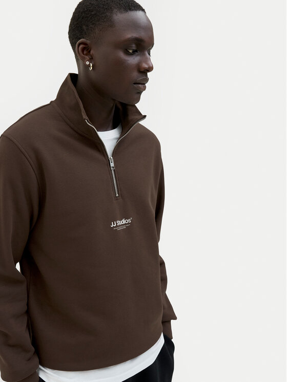 Jack&Jones Jack&Jones Majica dugih rukava Soho 12278793 Smeđa Relaxed Fit
