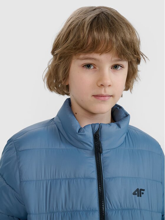 4F 4F Kurtka puchowa 4FJWSS25TDJAM520-32S Niebieski Regular Fit