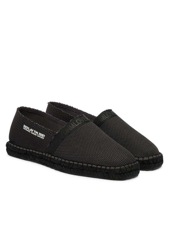 REPLAY REPLAY Espadrilles GMF16 .000.C0060T Fekete