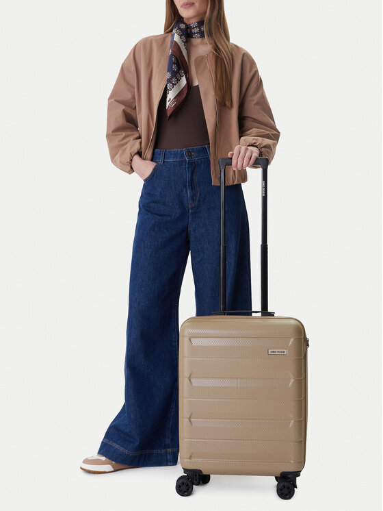 GINO ROSSI Valiză de cabină CEO-GIN-S-004-BEIGE Bej