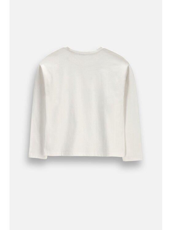 Coccodrillo Coccodrillo Longsleeve ZC6143107VGA-003 Kremowy Regular Fit