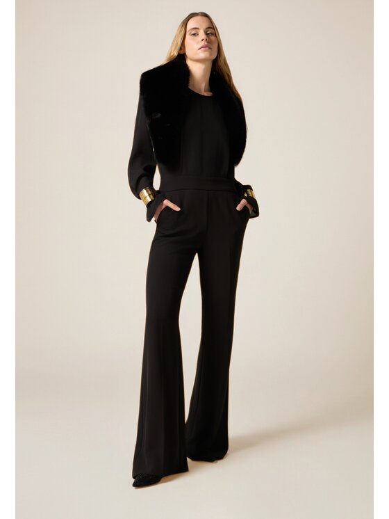 Oltre Oltre Jumpsuit 7088R005149N033 Nero Regular Fit