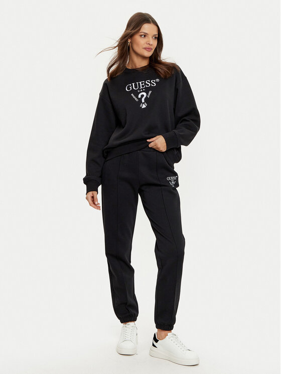 Guess Guess Pantaloni trening V5RB13 KC3D2 Negru Regular Fit