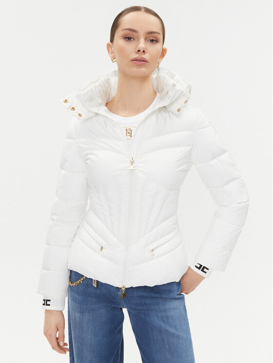 Elisabetta Franchi Elisabetta Franchi Kevad-sügis jope PI-59H-36E2-V590 Valge Regular Fit