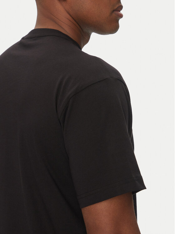 Versace Jeans Couture Versace Jeans Couture T-krekls 78GAHT08 Melns Regular Fit
