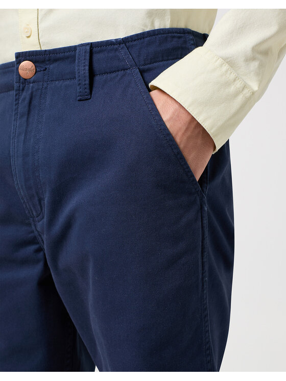 Wrangler Wrangler Szorty materiałowe CASEY CHINO SHORTS Niebieski Regular Fit