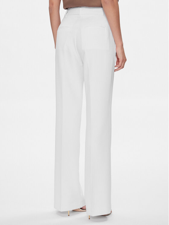 Guess Guess Pantaloni di tessuto W4RB30 WFWX2 Bianco Slim Fit