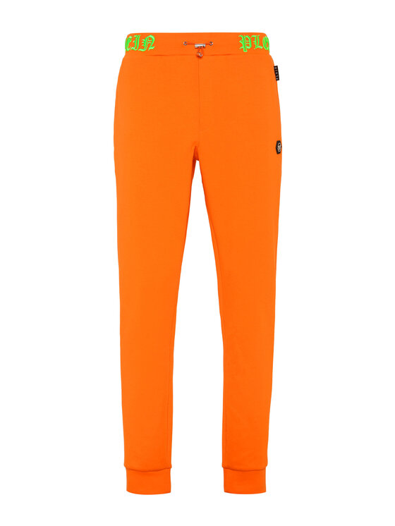 PHILIPP PLEIN PHILIPP PLEIN Spodnie dresowe 217 Pomarańczowy Jogger Fit