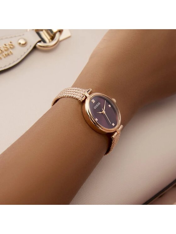 Guess Guess Zegarek GW0935L3 Różowe złoto