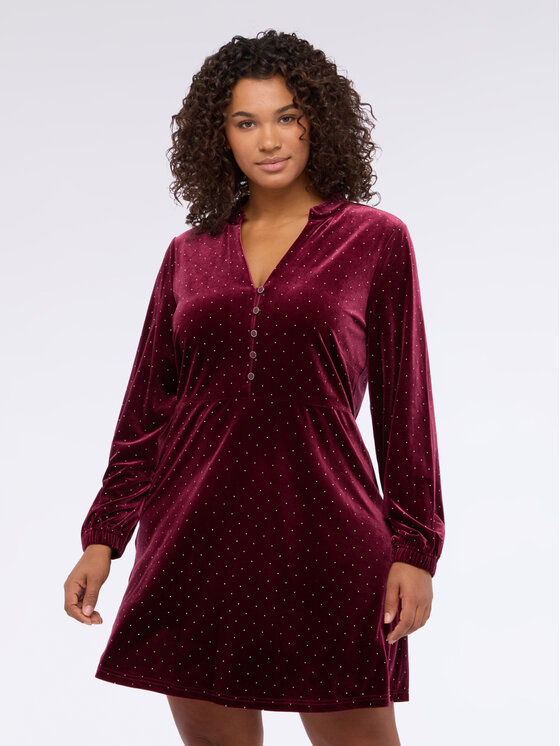 Fiorella Rubino Fiorella Rubino Sukienka codzienna 7053T001728N036 Bordowy A-Line Fit