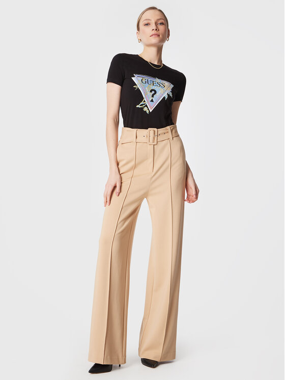 T-shirt W3RI18 J1314 Nero Slim Fit