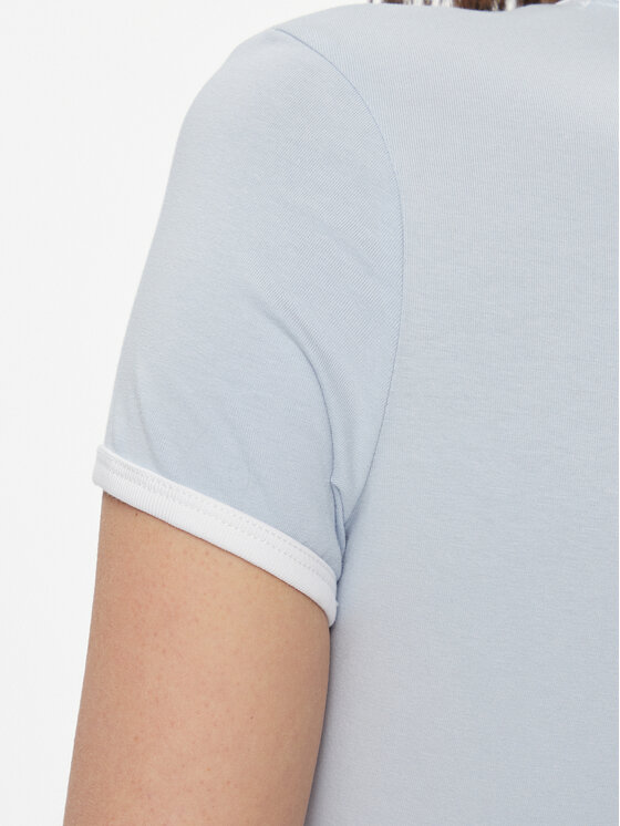 Tommy Jeans Tommy Jeans T-shirt Signature DW0DW17377 Svijetloplava Slim Fit