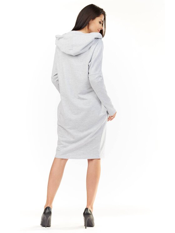 Infinite You Infinite You Sukienka codzienna M152 Szary Basic Fit