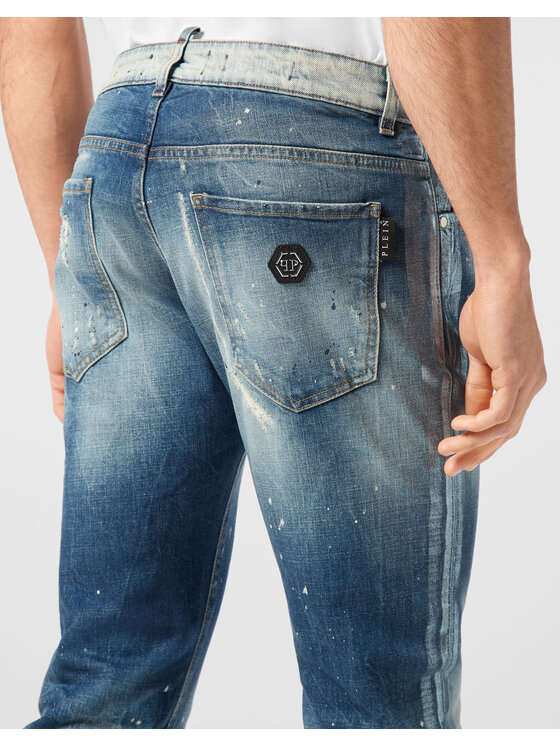 PHILIPP PLEIN PHILIPP PLEIN Jeans 21677 Azzurro chiaro Straight Leg