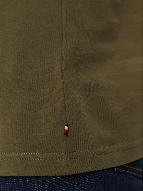 Tommy Hilfiger Tommy Hilfiger Tričko UM0UM03362 Zelená Regular Fit