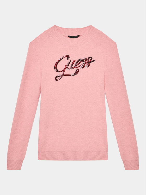 Guess Guess Пуловер J3BR06 Z2YA0 Розов Regular Fit