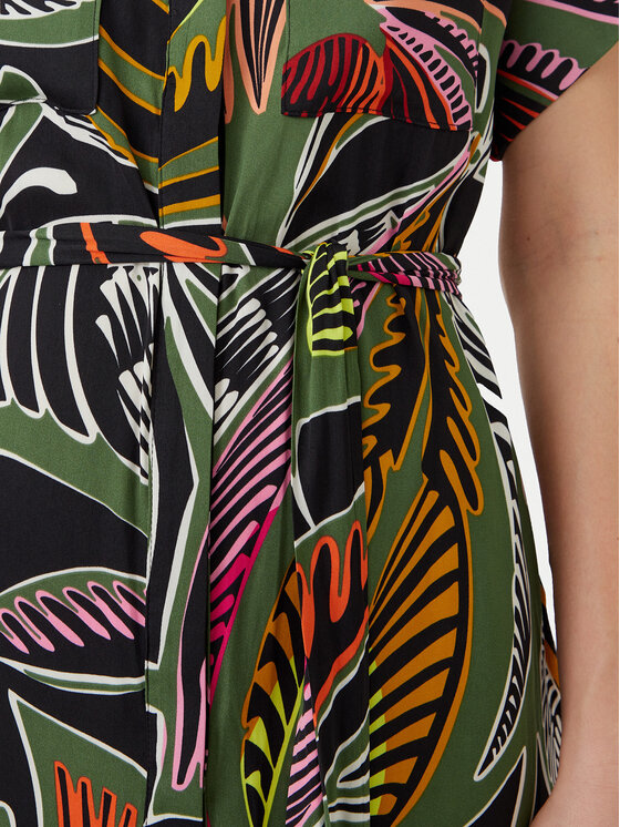 LOLA CASADEMUNT LOLA CASADEMUNT Φόρεμα πουκάμισο LS2516059 Πράσινο Relaxed Fit