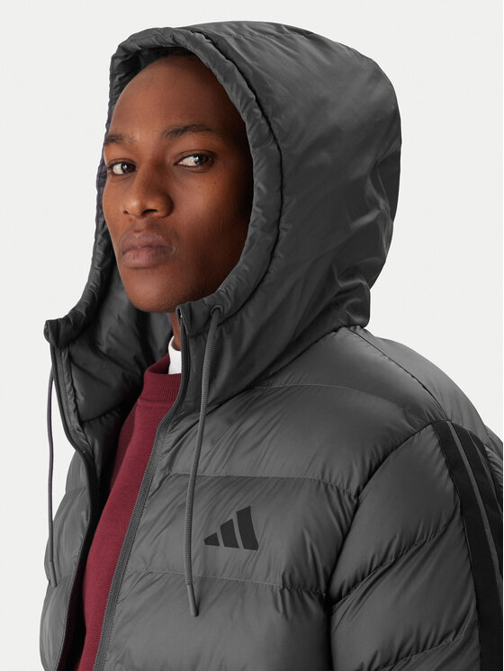 adidas adidas Zimné bundy Essentials Climawarm 3-Stripes JX7772 Sivá Regular Fit